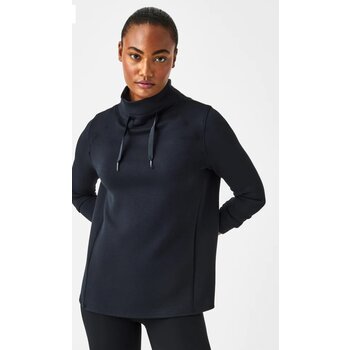 Melody Luxe Fleece Pullover- black, undefined