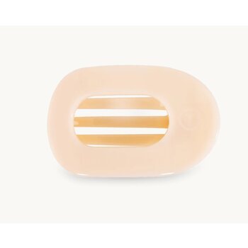 Teleties Almond Beige Large Flat Round Clip