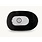 Teleties Large Flat Round Clip Jet Black