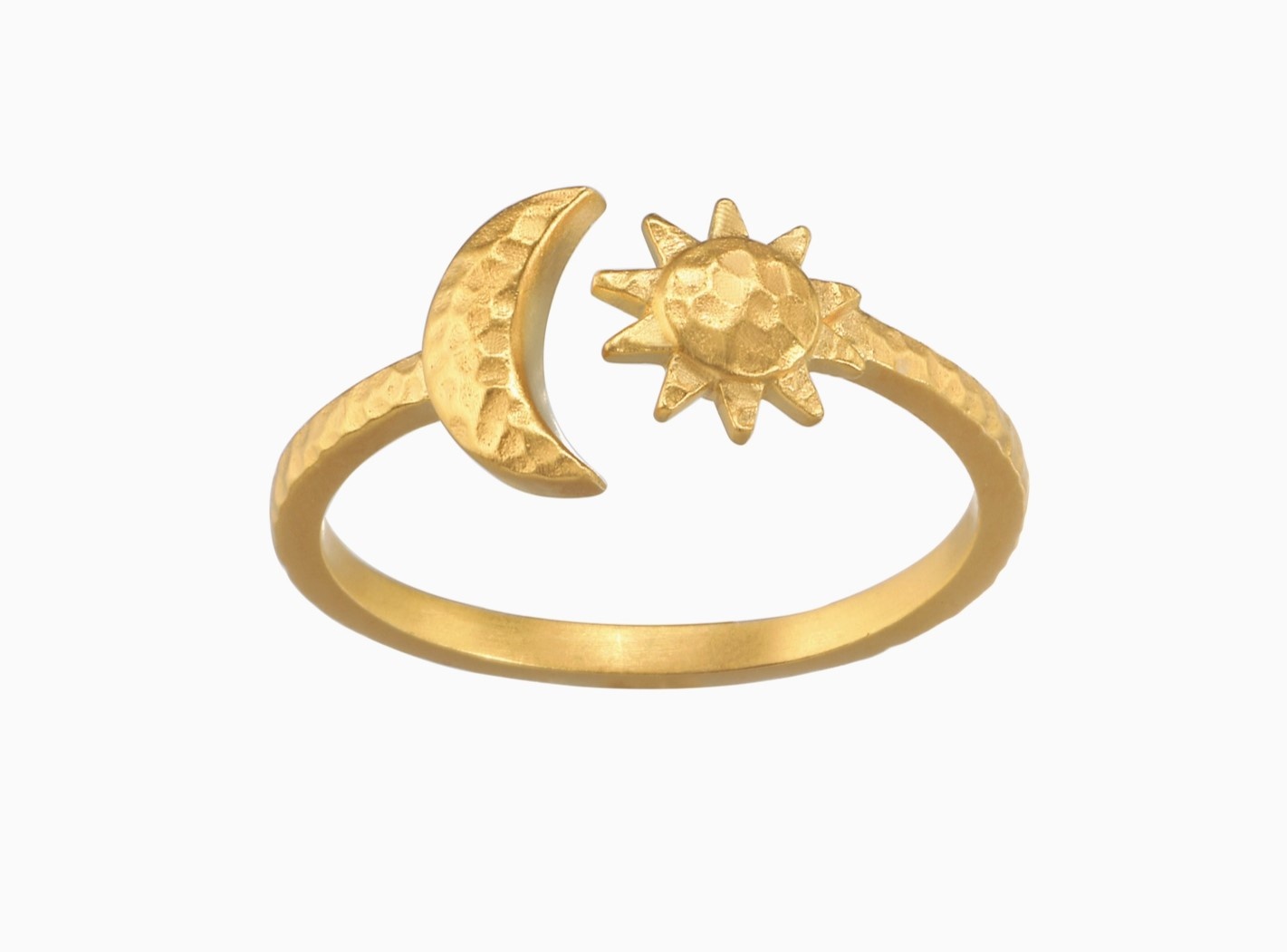 Satya Moon And Stars Open Adjustable Ring