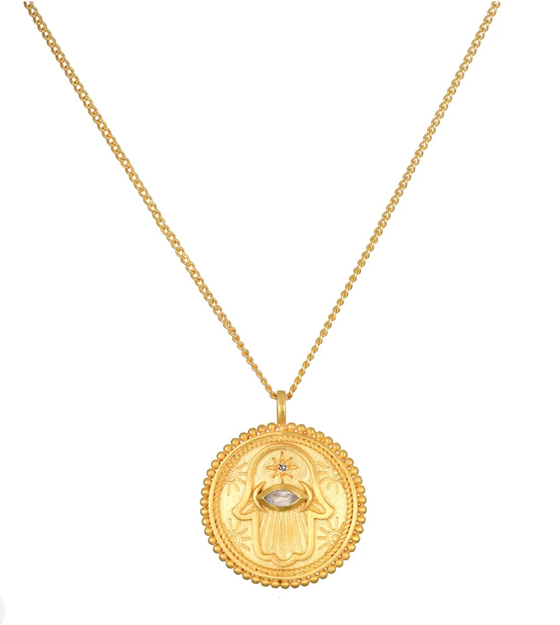 Satya Cradled In Positivity Hamas Necklace