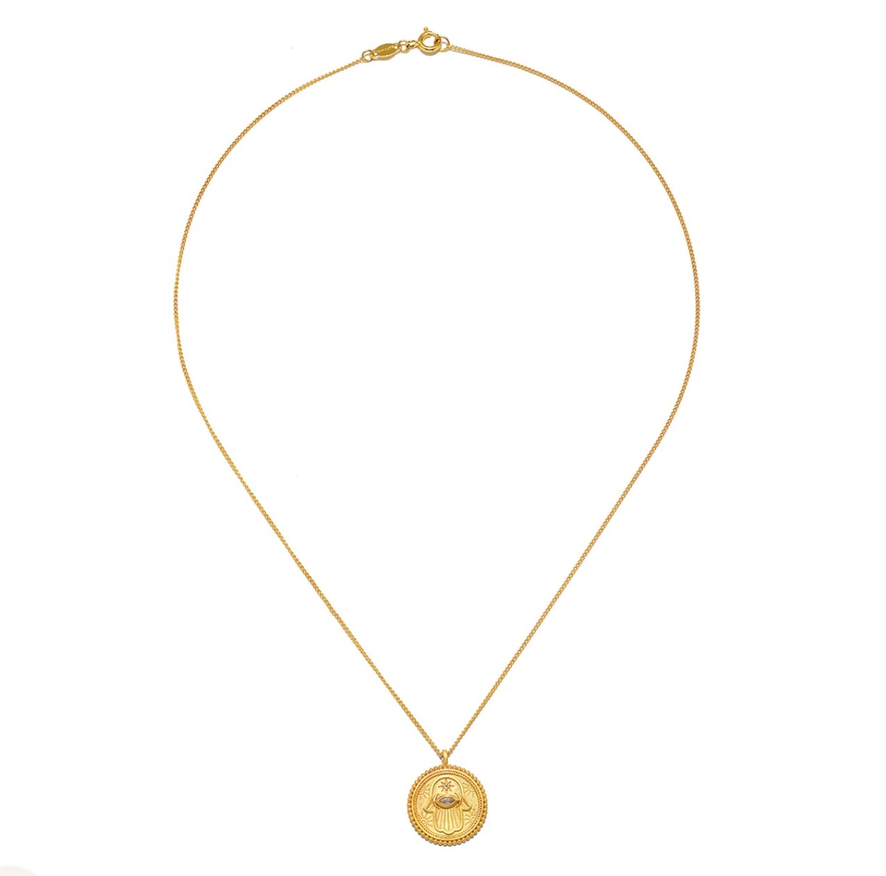 Satya Cradled In Positivity Hamas Necklace