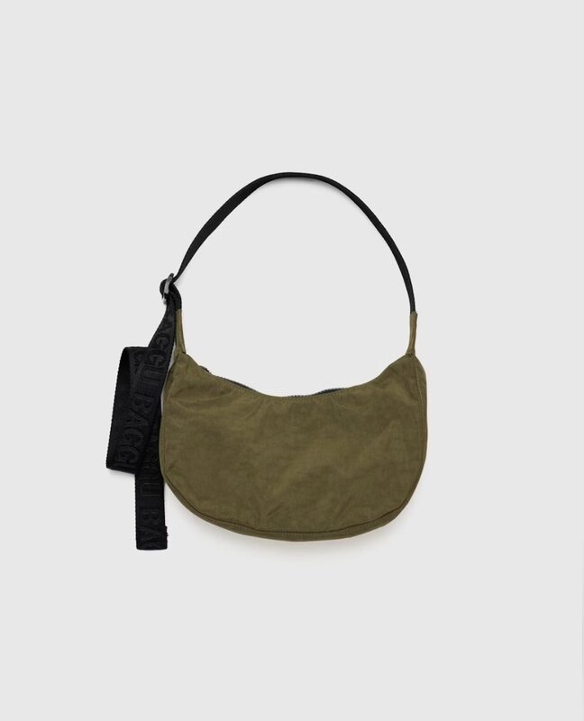 Small Nylon Crescent Bag Seaweed
