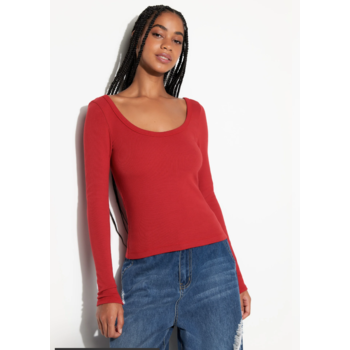 Spiritual Gangster Chrissie Rib L/S Top