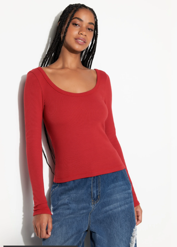 Spiritual Gangster Chrissie Rib L/S Top