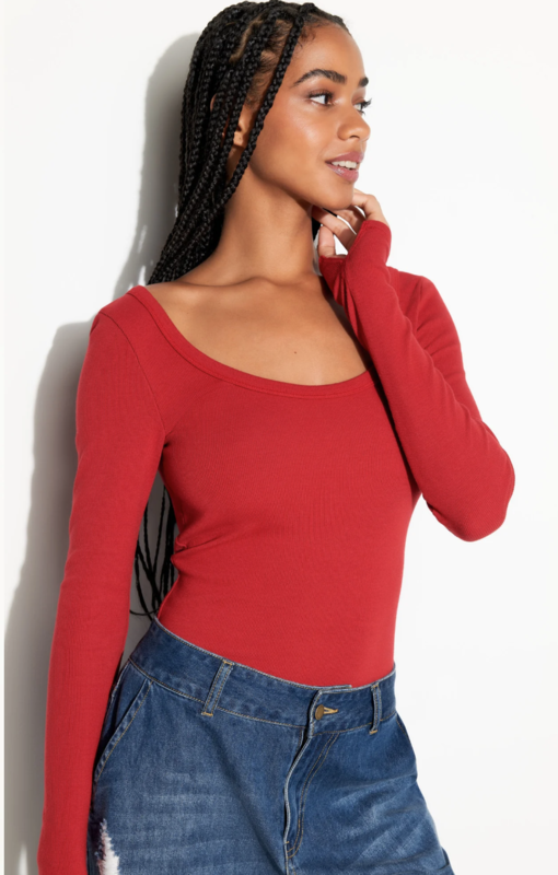 Spiritual Gangster Chrissie Rib L/S Top