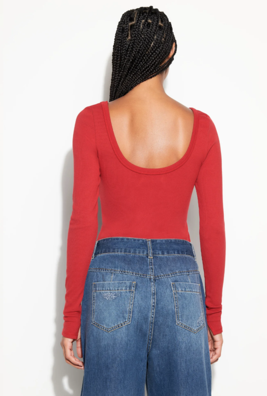 Spiritual Gangster Chrissie Rib L/S Top