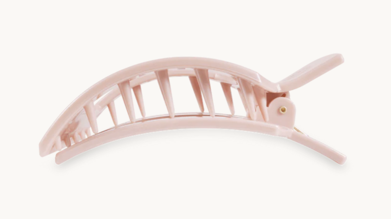 Teleties Pearly Pink Large Flat Square Hair Clip