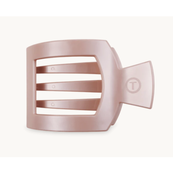 Teleties Pearly Pink Medium Flat Square Hair Clip