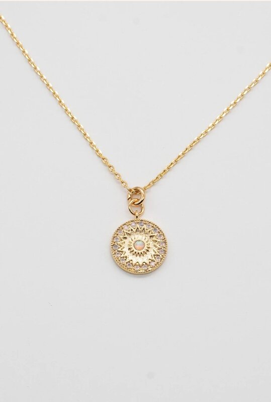 Brenda Grands Sun Opal Necklace