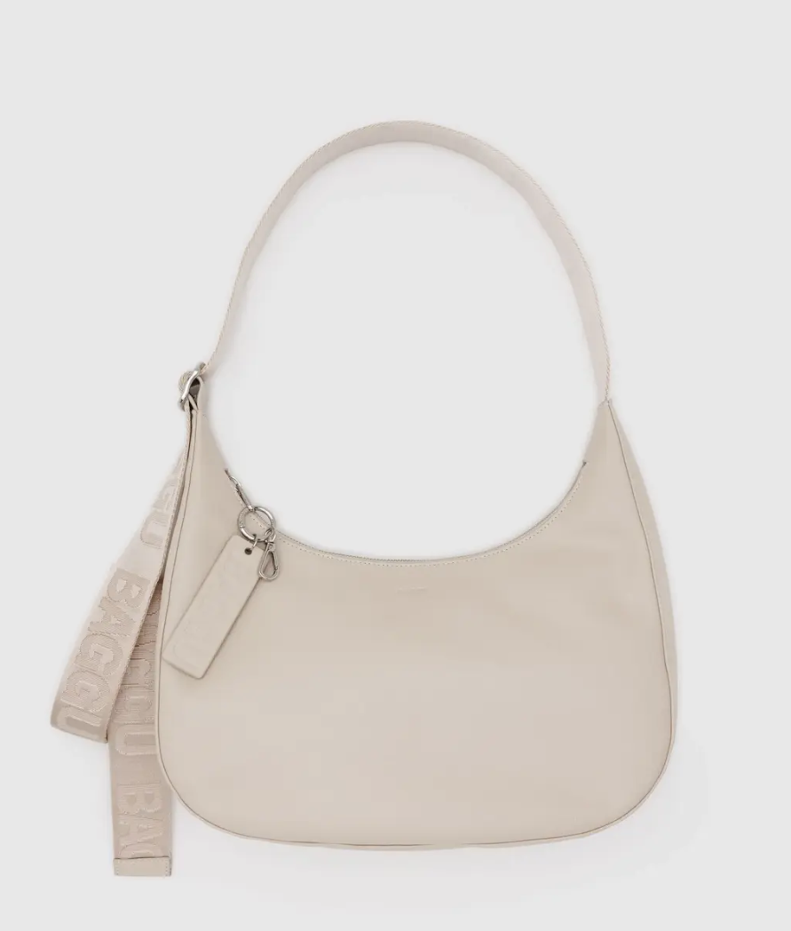 Baggu Medium Recycled Leather Crescent Bag