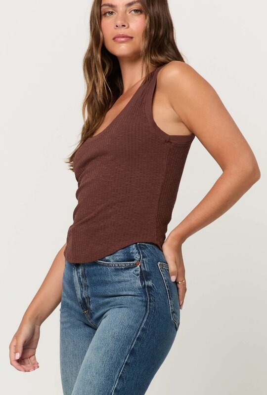 Project Social T Suki Scoop Neck Rib Tank