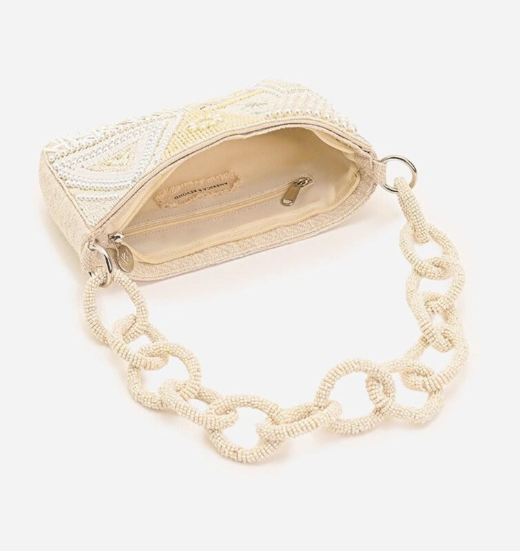 America & Beyond Shimmering Sands Embellished Shoulder Bag