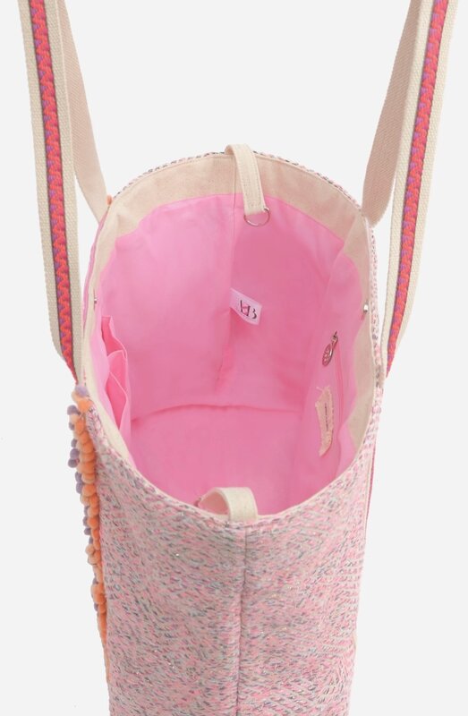 America & Beyond Orange to Mauve Ombre Embellished Tote