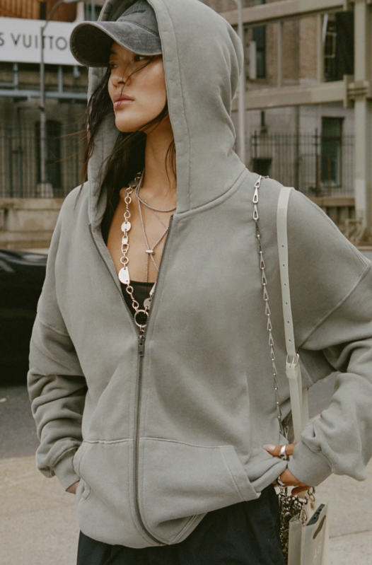 Joah Brown Oversized Zip Hoodie