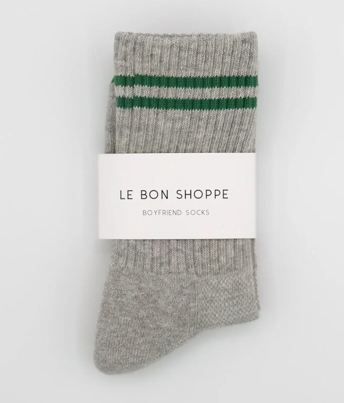 Le Bon Shoppe Boyfriend Socks Lt. Grey