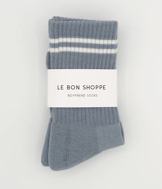 Le Bon Shoppe Boyfriend Socks Blue Grey