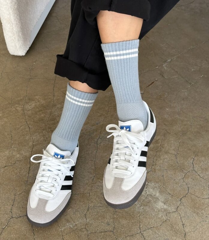 Le Bon Shoppe Boyfriend Socks Blue Grey
