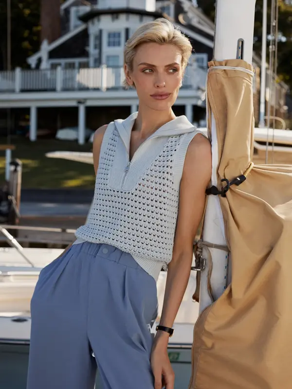 Varley Bains Half Zip Tank