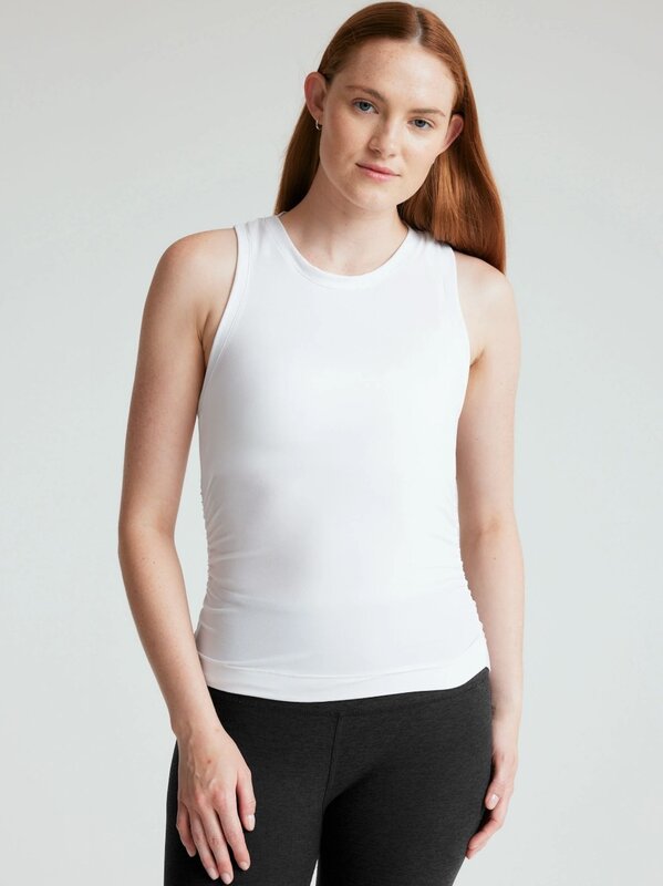 Beyond Yoga Featherweight Your Fit Shirred Tank