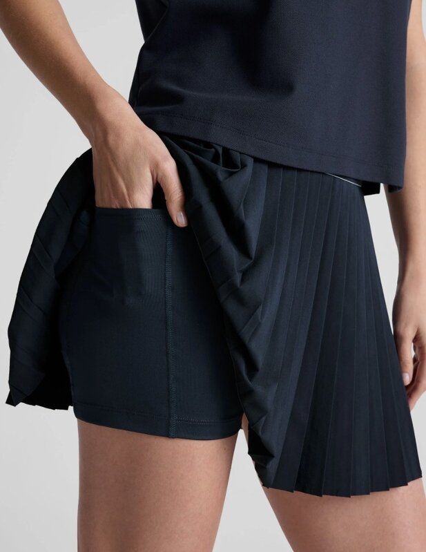 Beyond Yoga If You Pleats Tipped Elastic Mini Skirt