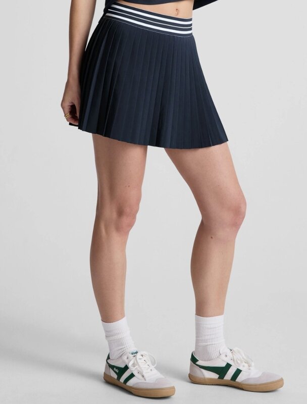 Beyond Yoga If You Pleats Tipped Elastic Mini Skirt