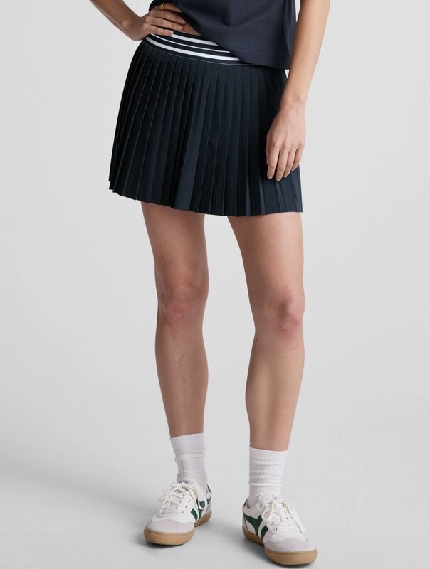Beyond Yoga If You Pleats Tipped Elastic Mini Skirt