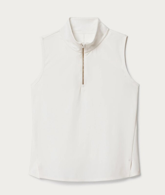 Rhone Course To Court Sleeveless Zip Polo