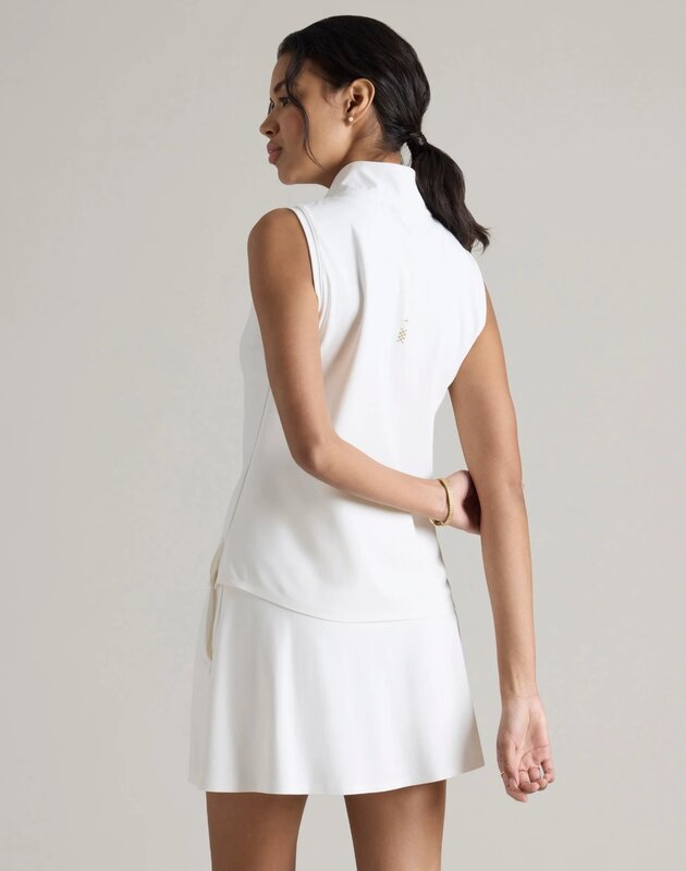 Rhone Course To Court Sleeveless Zip Polo