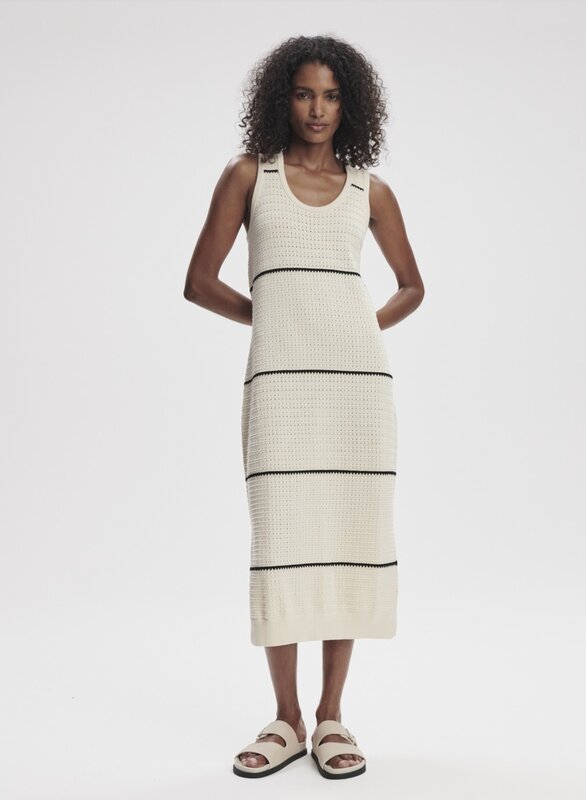 Varley Scott Scoop Neck Midi Dress