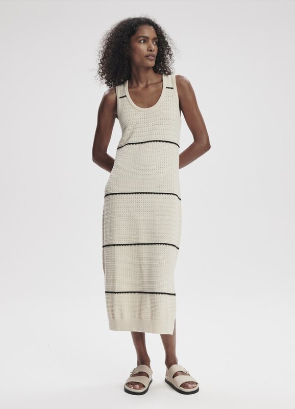 Varley Scott Scoop Neck Midi Dress