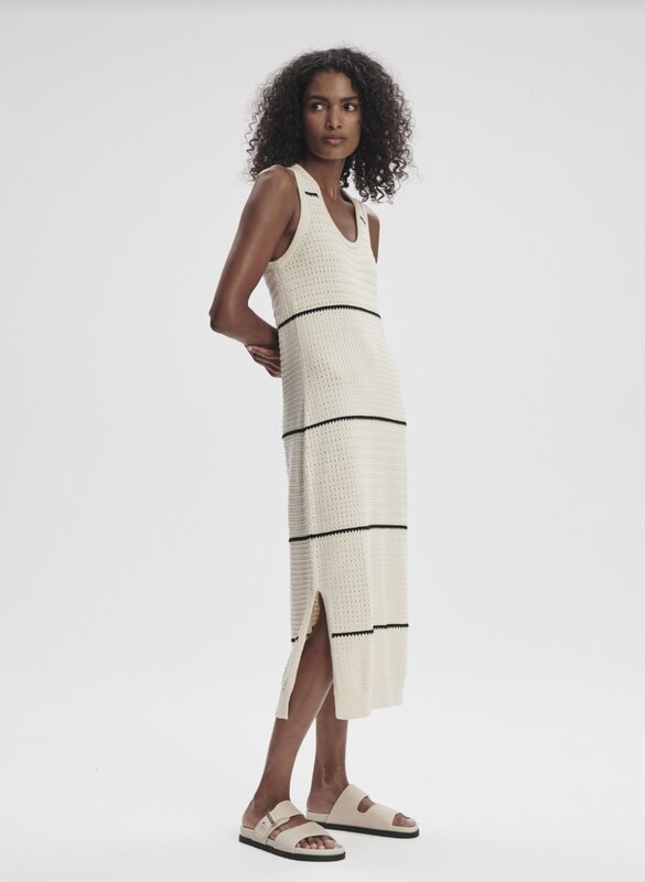 Varley Scott Scoop Neck Midi Dress