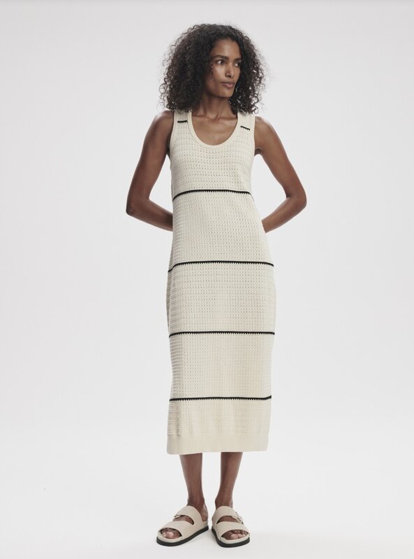 Varley Scott Scoop Neck Midi Dress