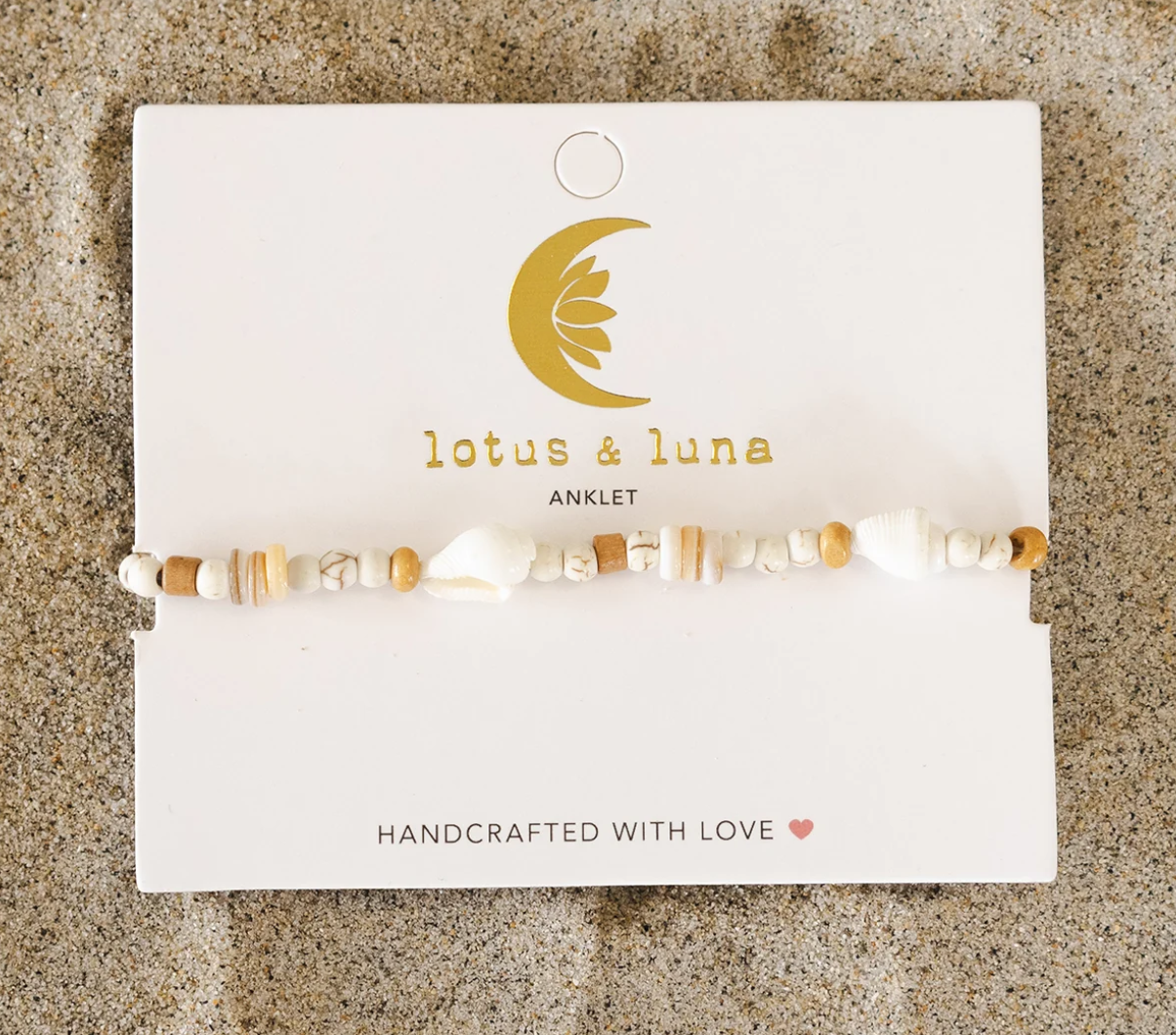 Tybee Beachcomber Shell Anklet