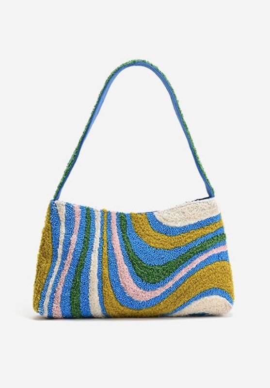 America & Beyond Oceanic Waveform Shoulder Bag