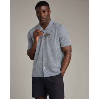 Rhone Commuter Seersucker Camp Collar Shirt