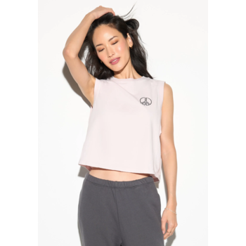 Spiritual Gangster Peace Emblem Doheny Crop Tank