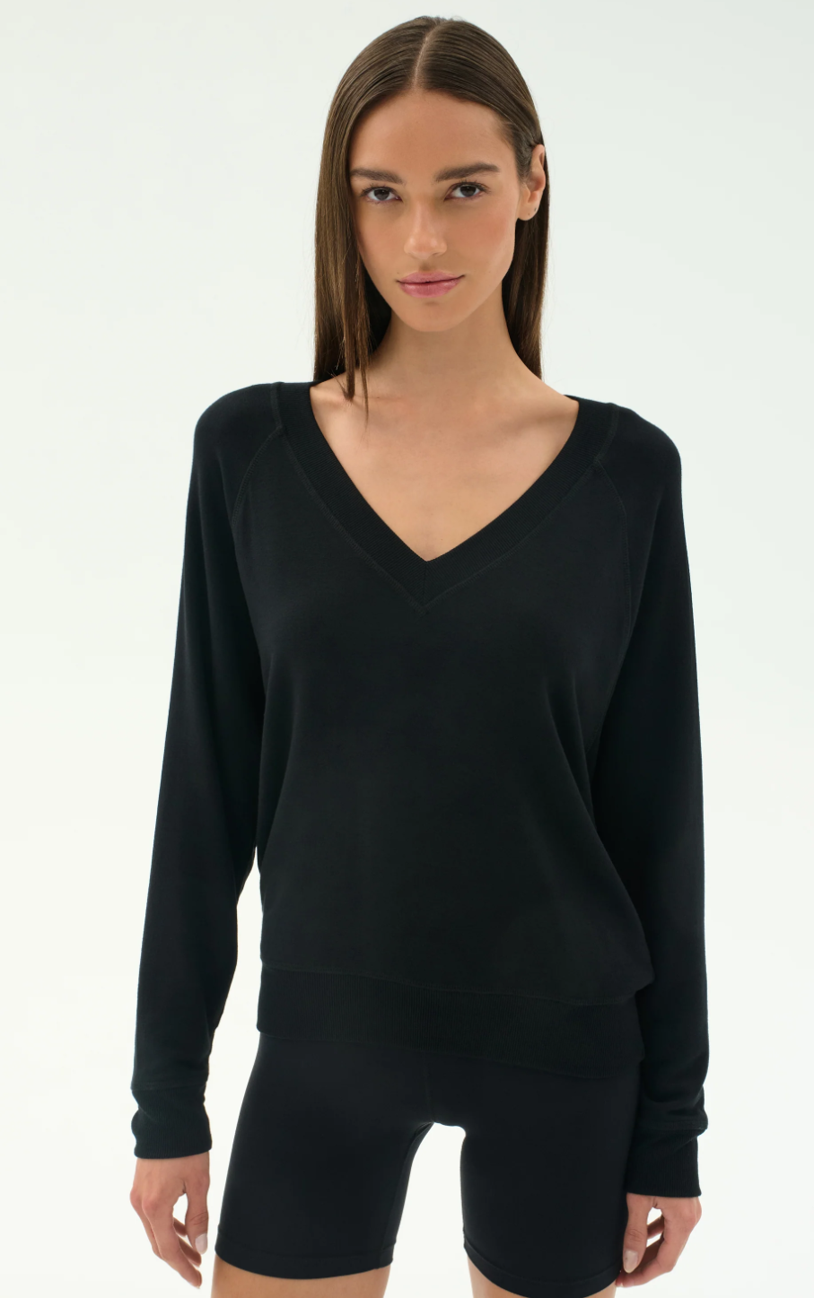 Splits59 Bennie Fleece V-Neck Sweatshirt