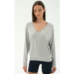 Splits59 Bennie Fleece V-Neck Sweatshirt
