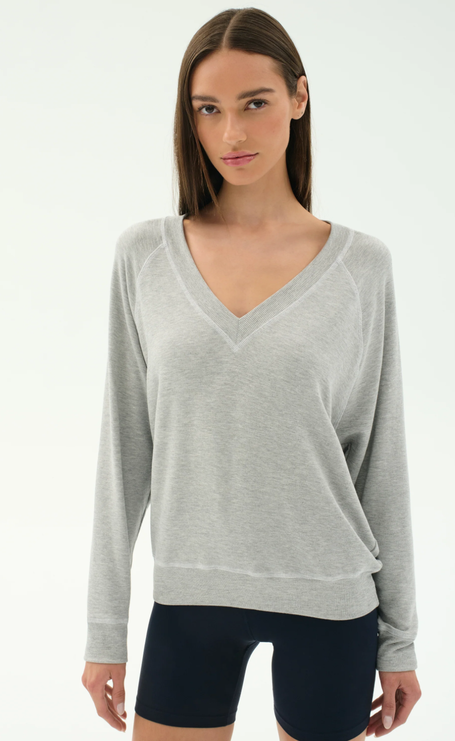 Splits59 Bennie Fleece V-Neck Sweatshirt