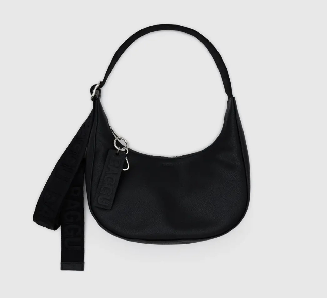 Baggu Small Recycled Leather Crescent Bag