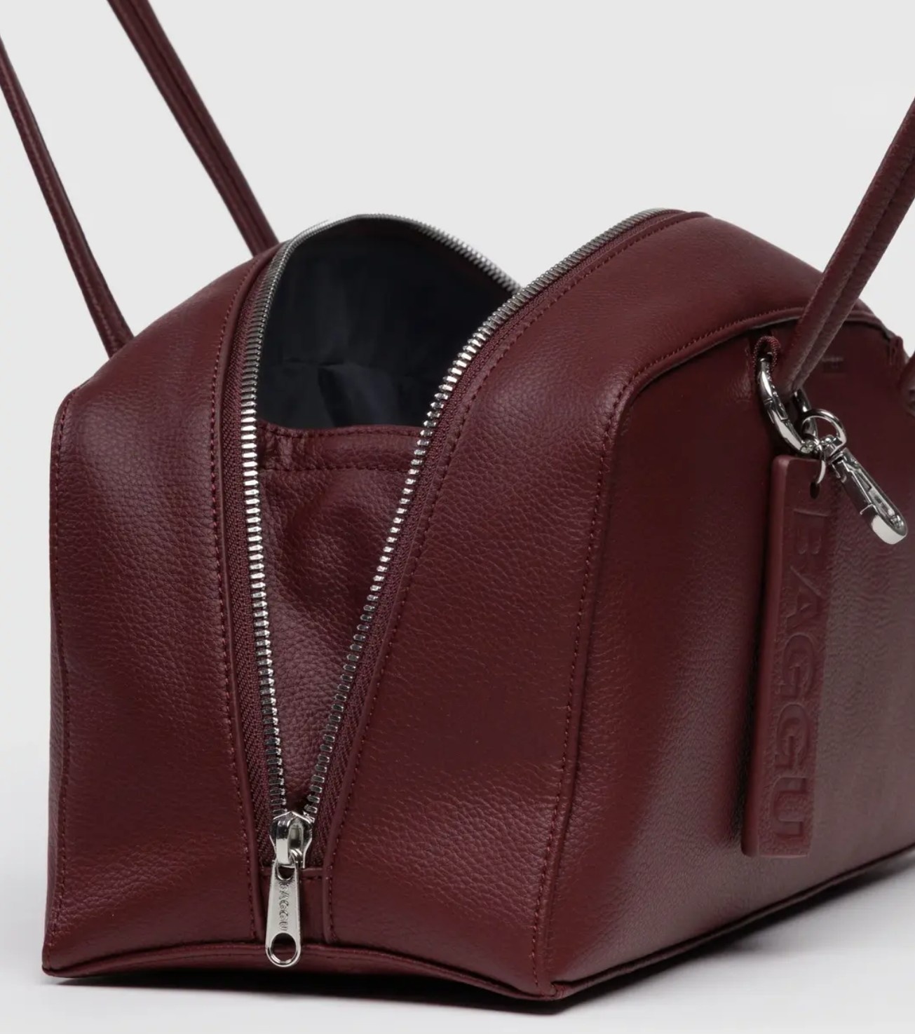 Baggu Recycled Leather Bowler Bag