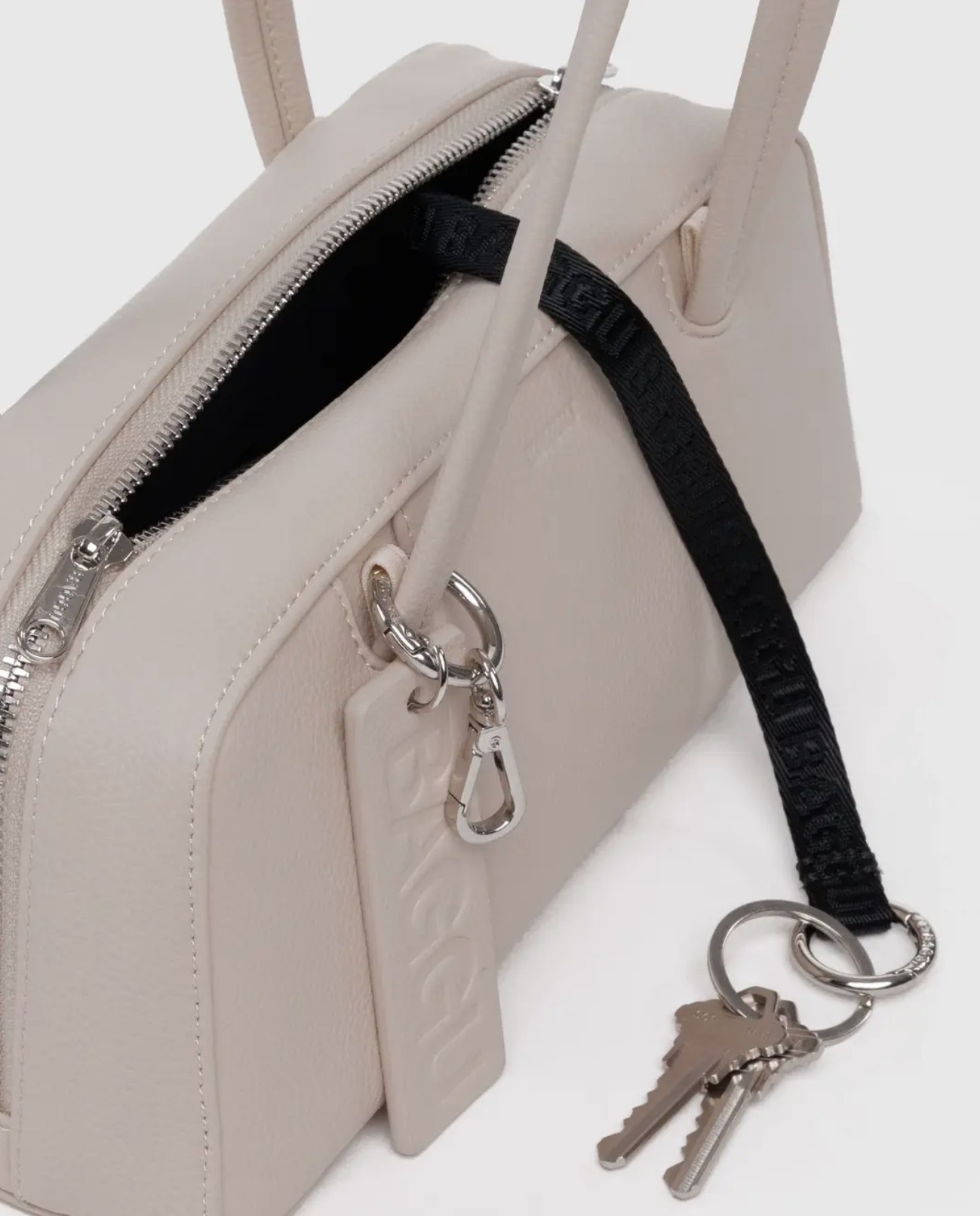 Baggu Small Recycled Leather Bowler Bag