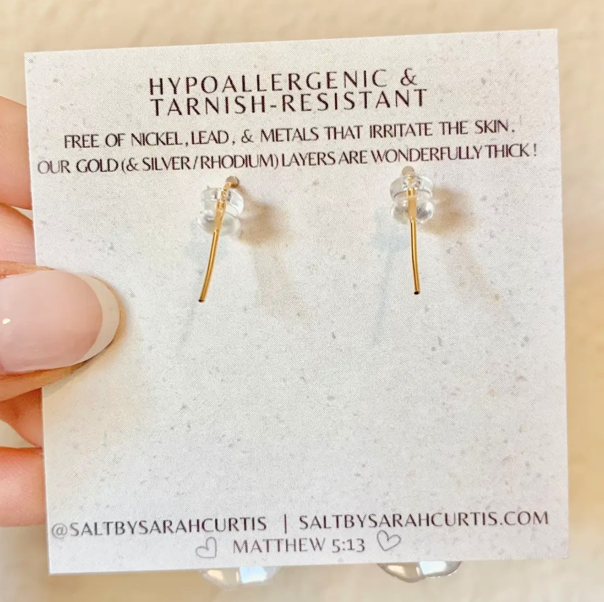 Salt Seashell & Starfish Hoop