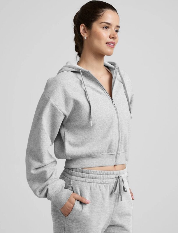 Beyond Yoga LuxeFleece Zip Up Hoodie | Red's Threads - Red's
