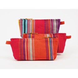 Altiplano Handwoven Fiesta Cosmetic Bag - Red