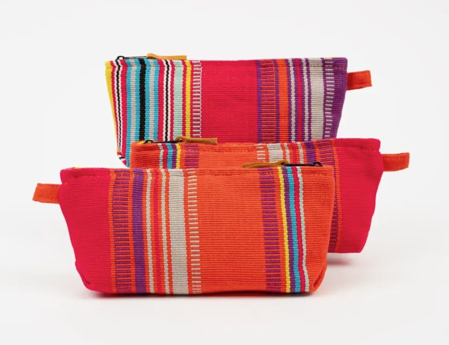 Altiplano Handwoven Fiesta Cosmetic Bag - Red