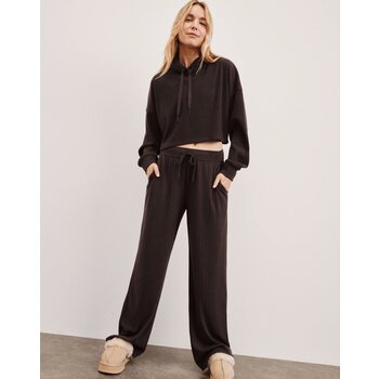 Beyond Yoga Breathe Easy Ribbed Wide Leg Pant