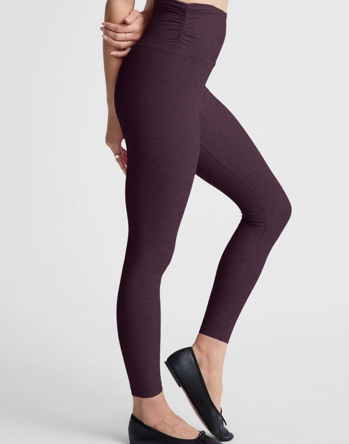Beyond Yoga Spacedye Raise The Barre Shirred Legging