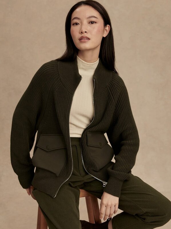 Varley Tessa Zip-Through Knit Jacket